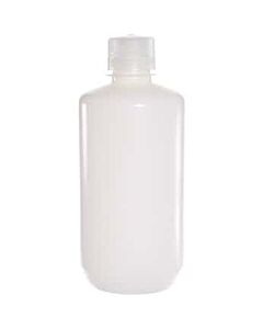 Antylia Cole-Parmer Essentials Economy Narrow-Mouth Plastic Bottle, HDPE, 1000mL (32oz); 6/PK