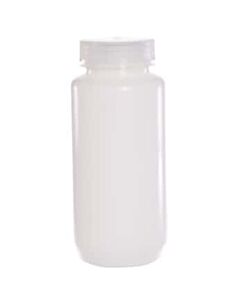 Antylia Cole-Parmer Essentials Economy Wide-Mouth Plastic Bottle, HDPE, 500mL (16oz); 12/PK