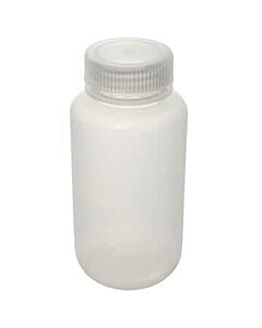 Antylia Cole-Parmer Essentials Wide-Mouth Plastic Bottle, PP, 250mL (8 oz); 12/PK