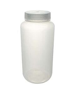 Antylia Cole-Parmer Essentials Wide-Mouth Plastic Bottle, PP, 1000mL (32 oz); 6/PK