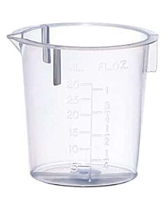 Antylia Cole-Parmer Essentials Plastic Beaker, Transparent PP, 30 mL, 100/pk