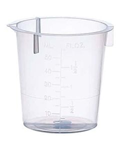 Antylia Cole-Parmer Essentials Plastic Beaker, Transparent Polypropylene, 50 mL, 100/pk