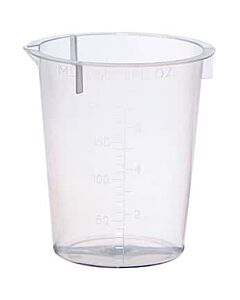 Antylia Cole-Parmer Essentials Plastic Beaker, Transparent PP, 250 mL, 50/pk
