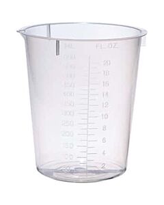 Antylia Cole-Parmer Essentials Plastic Beaker, Transparent PP, 600 mL, 25/pk