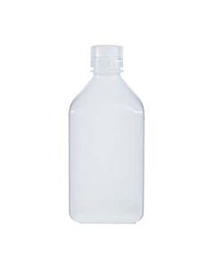 Antylia Cole-Parmer Essentials Autoclavable Media Bottles, Square Plastic, PPCO, 1000 mL (33.8 oz); 6/Pk