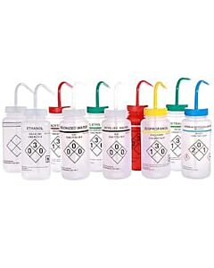 Antylia Cole-Parmer Essentials Safety Wash Bottle, LDPE, Assorted, 500mL (16oz); 6/PK