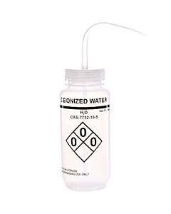 Antylia Cole-Parmer Essentials Safety Wash Bottle, LDPE, Deionized Water, 500mL (16oz); 6/PK