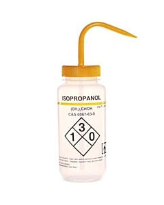 Antylia Cole-Parmer Essentials Safety Wash Bottle, LDPE, Isopropanol, 500mL (16oz); 6/PK