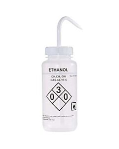 Antylia Cole-Parmer Essentials Safety Wash Bottle, LDPE, Ethanol, 500mL (16oz); 6/PK