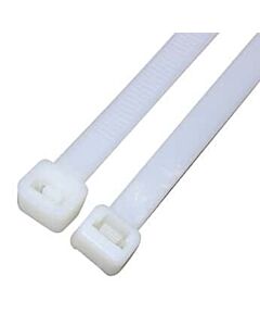 Antylia Cole-Parmer Essentials 120 Pound Nylon Cable/Zip Ties, 28.0" L, White; 50/Bag