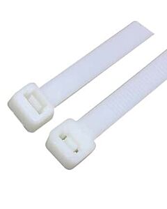 Antylia Cole-Parmer Essentials 175 Pound Nylon Cable Zip Ties, 33" L, White; 50/Bag