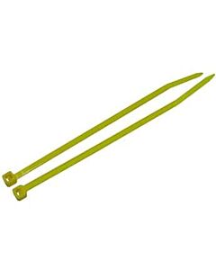 Antylia Cole-Parmer Essentials 18 Pound Nylon Cable Zip Ties, 4" L, Yellow; 1000/PK