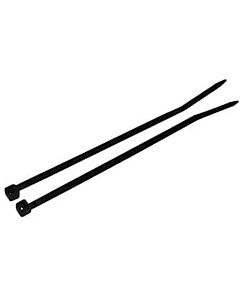 Antylia Cole-Parmer Essentials 18 Pound Nylon Cable Zip Ties, 4.0" L, Black; 100/PK