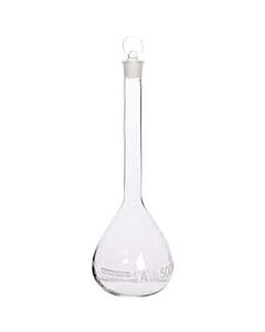 Antylia Cole-Parmer Essentials Class A Volumetric Flask with Glass Stopper, 500 mL; 2/PK
