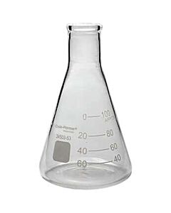 Antylia Cole-Parmer Essentials Class A, Type 1 Glass Erlenmeyer Flasks, 100 mL (3.4 oz); 12/Pk