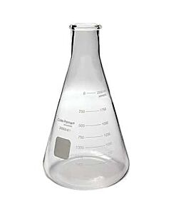 Antylia Cole-Parmer Essentials Class A, Type 1 Glass Erlenmeyer Flask, 2000 mL (64 oz); 1/Ea