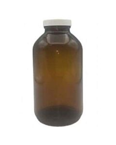 Antylia Cole-Parmer Essentials Wide-Mouth Packer Bottle, Amber Glass, 1000mL (34 oz); 12/CS