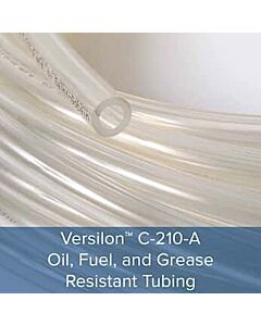 Antylia Cole-Parmer Versilon C-210-A Oil, Fuel, and Grease Resistant Tubing, 1/4" ID x 1/2" OD; 50 Ft