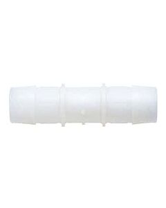 Antylia Cole-Parmer Hose Barb Fitting, Straight Union, Natural Kynar®, Cleanroom Packed, 5/8" ID; 10/Pk