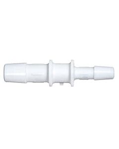 Antylia Cole-Parmer Hose Barb Fitting, Straight Reducer, White Nylon, Cleanroom Packed, 3/32" ID x 1/16" ID; 10/Pk