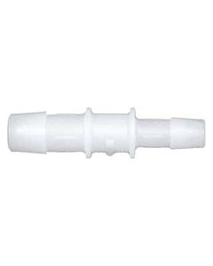 Antylia Cole-Parmer Hose Barb Fitting, Straight Reducer, Natural Kynar®, Cleanroom Packed, 1" ID x 5/8" ID; 10/Pk