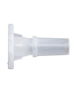 Antylia Cole-Parmer Luer to Plug Fitting, Straight Adapter, Natural Kynar®, Cleanroom Packed, Male Luer Lock; 10/Pk