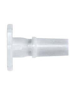 Antylia Cole-Parmer Luer to Plug Fitting, Straight Adapter, Natural Kynar®, Cleanroom Packed, Male Luer Slip; 10/Pk