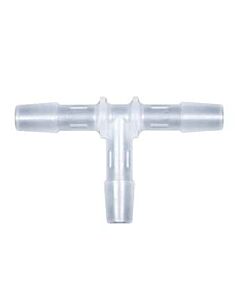 Antylia Cole-Parmer Hose Barb Fitting, Tee Union, Animal-Derivative-Free Polypropylene, Cleanroom Packed, 5/8" ID; 10/Pk