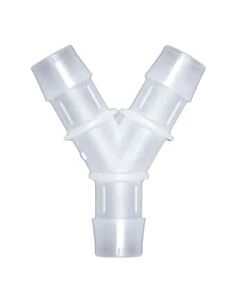 Antylia Cole-Parmer Hose Barb Fitting, Y Union, Animal-Derivative-Free Polypropylene, Cleanroom Packed, 1/8" ID; 10/Pk