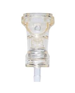 Antylia Cole-Parmer CPC (Colder) HFC39 Quick-Disconnect Fitting, Hose Barb Body, Polysulfone with Stainless Steel Valve, 1/4" ID; 1/Ea