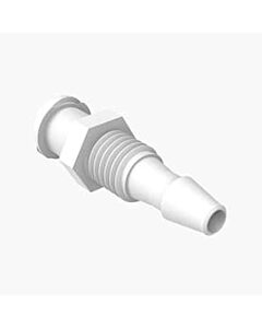 Antylia Cole-Parmer Luer to Hose Barb Fitting, Straight Adapter, Natural Nylon, Cleanroom Packed, Panel-Mount Female Luer x 1/8" ID; 10/Pk