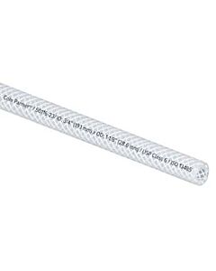 Antylia Cole-Parmer Reinforced TPE Tubing, Clear, 3/4" ID x 1-1/8" OD; 25 Ft
