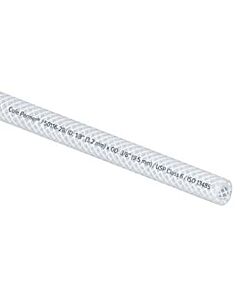 Antylia Cole-Parmer Reinforced TPE Tubing, Clear, 1/8" ID x 3/8" OD; 25 Ft