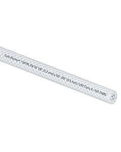 Antylia Cole-Parmer Reinforced TPE Tubing, Clear, 1/8" ID x 3/8" OD; 50 Ft