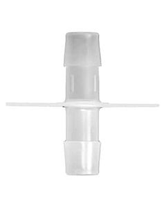 Antylia Cole-Parmer Port Disk Hose Barb Fitting, Polypropylene, Opposing Barb, Cleanroom Packed, 1/4" ID; 10/Pk