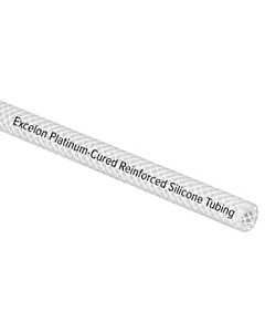 Antylia Cole-Parmer Excelon Braid-Reinforced Silicone Tubing, Clear, 70A, 0.187" ID x 0.447" OD; 25 Ft