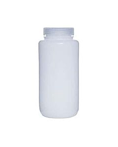 Antylia Cole-Parmer Essentials Fluorinated HDPE Wide-Mouth Plastic Bottle, 1000mL; 6/PK