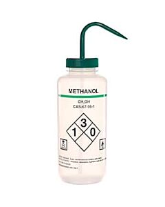 Antylia Cole-Parmer Essentials Safety Wash Bottle, LDPE, Vented, Methanol, 1000mL (32oz); 4/PK