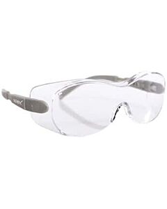 Antylia Cole-Parmer Essentials Spex Protects Safety Glasses, Over-the-Glass, Clear Lens, Gray Temples