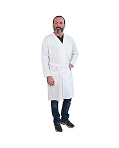 Antylia Cole-Parmer Essentials Mens Easy Care Poly/Cotton Blend Lab Coat, Large (44)