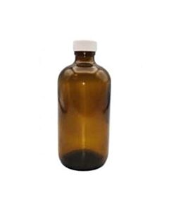 Antylia Cole-Parmer Essentials Pre-Cleaned EPA Narrow-Mouth Bottle, Amber Glass, 250mL (8.5 oz); 12/CS