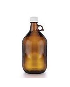 Antylia Cole-Parmer Essentials Pre-Cleaned EPA Narrow-Mouth Jug, Amber Glass, 2500mL (84.5 oz); 6/CS