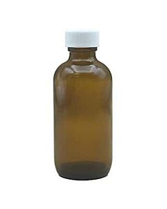 Antylia Cole-Parmer Essentials Pre-Cleaned EPA Narrow-Mouth Bottle, Amber Glass, 60 mL (2 oz); 24/CS