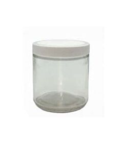 Antylia Cole-Parmer Essentials Pre-Cleaned EPA Sample Jar, Clear Glass, 500mL (17 oz); 12/CS