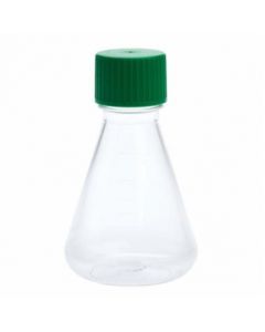 Celltreat 250mL Erlenmeyer Flask, Solid Cap, Plain Bottom, PETG, Sterile