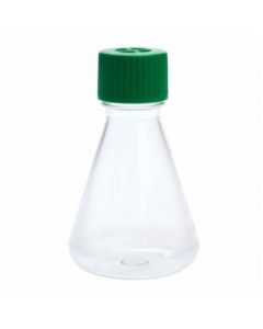 Celltreat 250mL Erlenmeyer Flask, Vent Cap, Plain Bottom, PETG, Sterile