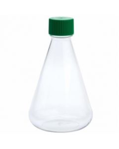 Celltreat 1000mL Erlenmeyer Flask, Solid Cap, Plain Bottom, PETG, Sterile