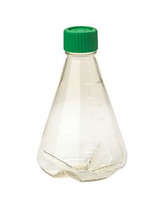 Celltreat 1000mL Erlenmeyer Flask, Vent Cap, Baffled Bottom, PC, Sterile