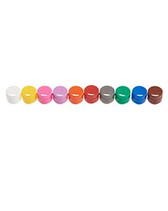 Celltreat Assorted Color Cap Insert for CF Cryogenic Vials, Non-sterile