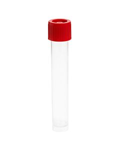 Celltreat 12mL Transport Tube, Red Cap - Bag, Sterile (Caps and Tubes Packed Separately)